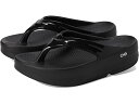 (取寄) ウーフォス レディース オメガ トング OOFOS women Oomega Thong Black