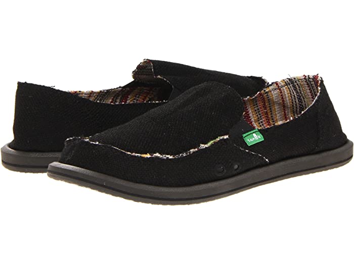 () ̡ ǥ ɥ إ Sanuk women Donna Hemp Black