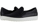 (取寄) エコー レディース ソフト 7 ウーブン スリッポン リ ECCO women Soft 7 Woven Slip-On II Black Cow L...