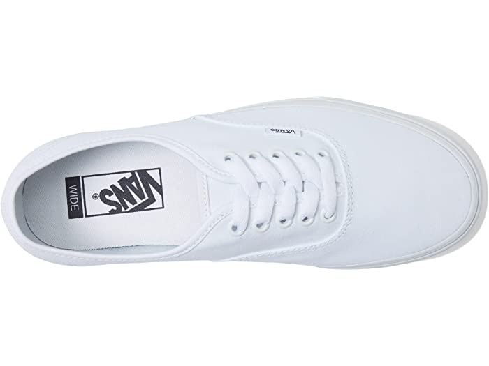 (取寄) バンズ オーセンティック ワイド Vans Authentic Wide True White/True White