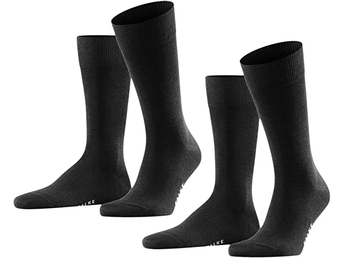 () ե륱  ϥåԡ 2-ѥå å Falke men Falke Happy 2-Pack Socks Black