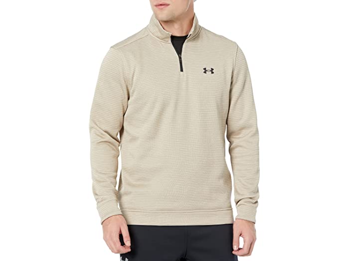 (取寄) アンダーアーマー ゴルフウェア メンズ ストーム セーター フリース 1/4 ジップ Under Armour Golf men Under Armour Golf Storm Sweater Fleece 1/4 Zip Highland Buff/Black その1