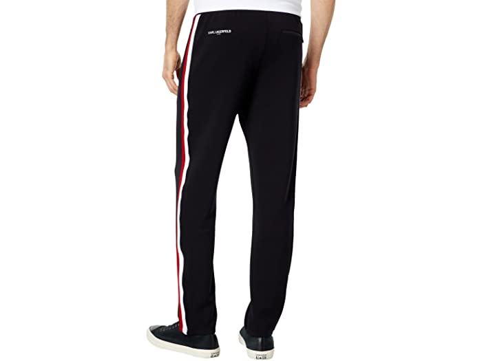 (取寄)ストライプトラックパンツKarlLagerfeldParisStripeTrackPantsBlack