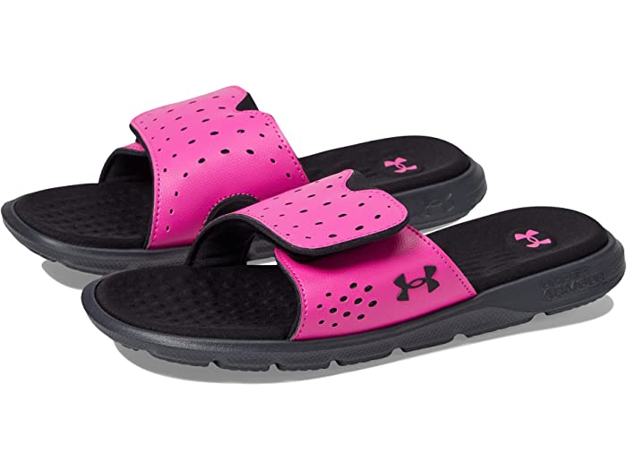 (取寄) アンダーアーマー サンダル キッズ ガールズ イグナイト 7 スライド Under Armour Kids girls Ignite 7 Slide (Little Kid/Big Kid) Black/Rebel Pink/Black