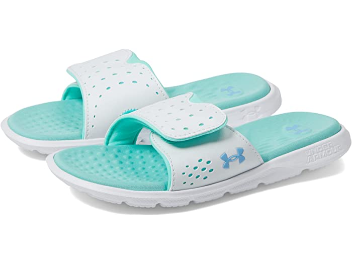 (取寄) アンダーアーマー サンダル キッズ ガールズ イグナイト 7 スライド Under Armour Kids girls Ignite 7 Slide (Little Kid/Big Kid) Gray Mist/Gray Mist/Tonic