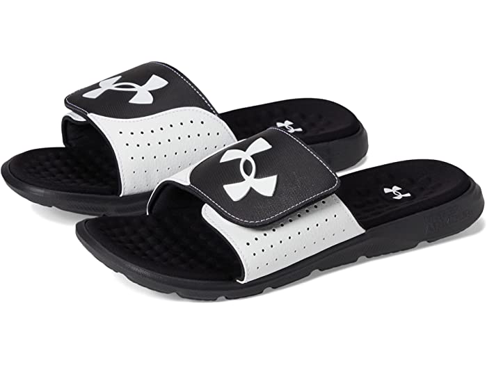 (取寄) アンダーアーマー サンダル メンズ イグナイト 7 スライド Under Armour men Ignite 7 Slide Black/White/Black 1