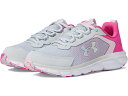 () A_[A[}[ V[Y LbY AT[g 9 Under Armour Kids girls Assert 9 (Big Kid) Halo Gray/Rebel Pink/Iridescent