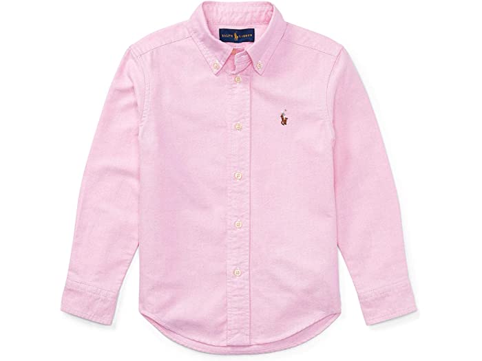 (取寄) ラルフローレン キッズ キッズ コットン オックスフォード スポーツ シャツ (リトル キッズ) Polo Ralph Lauren Kids kids Polo Ralph Lauren Kids Cotton Oxford Sport Shirt (Little Kids) New Rose