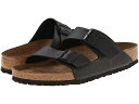 (取寄) ビルケンシュトック アリゾナ ソフト フットベッド Birkenstock Arizona Soft Footbed Black Birko-Flor