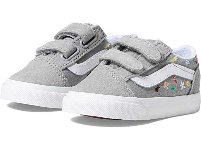 (取寄) バンズ スニーカー キッズ ガールズ オールドスクール V 大きいサイズ Vans Kids girls Old Skool V Garden Party Drizzle