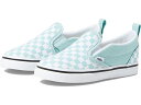 (取寄) バンズ キッズ キッズ スリップ-オン V (インファント/トドラー) Vans Kids kids Vans Kids Slip-On V (Infant/Toddler) Color Theory Checkerboard Canal Blue