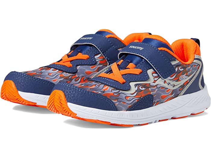 (取寄) サッカニー キッズ ボーイズ フラッシュ A/C (トドラー/リトル キッド) Saucony Kids boys Saucony Kids Flash A/C (Toddler/Little Kid) Navy/Orange