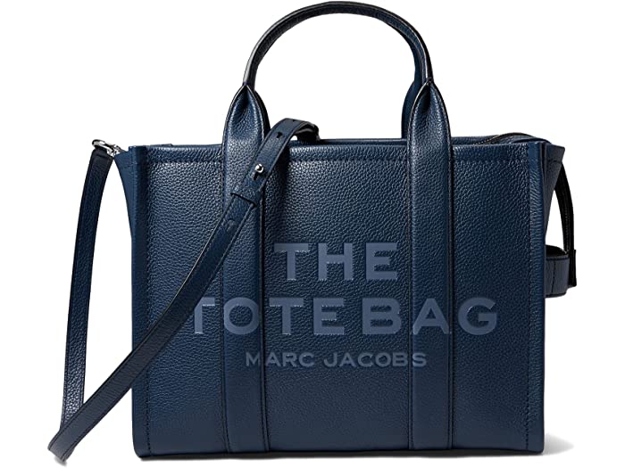 (取寄) マークジェイコブス レディース ザ レザー ミディアム トート バッグ Marc Jacobs women Marc Jacobs The Leather Medium Tote Bag Blue Sea