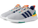 (取寄) アディダス スニーカー キッズ ボーイズ レーザー TR21 (リトル キッド/ビッグ キッド) 大きいサイズ adidas Kids boys 大きいサイズ adidas Kids Racer TR21 (Little Kid/Big Kid) Grey/Dark Blue/Court Green