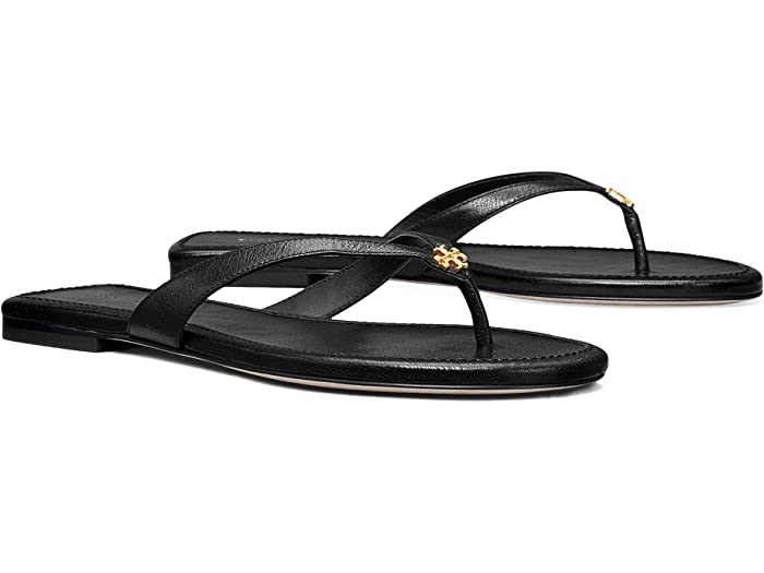 (取寄) トリーバーチ レディース カプリ レザー フリップ フロップ Tory Burch women Tory Burch Capri Leather Flip-Flop Perfect Black