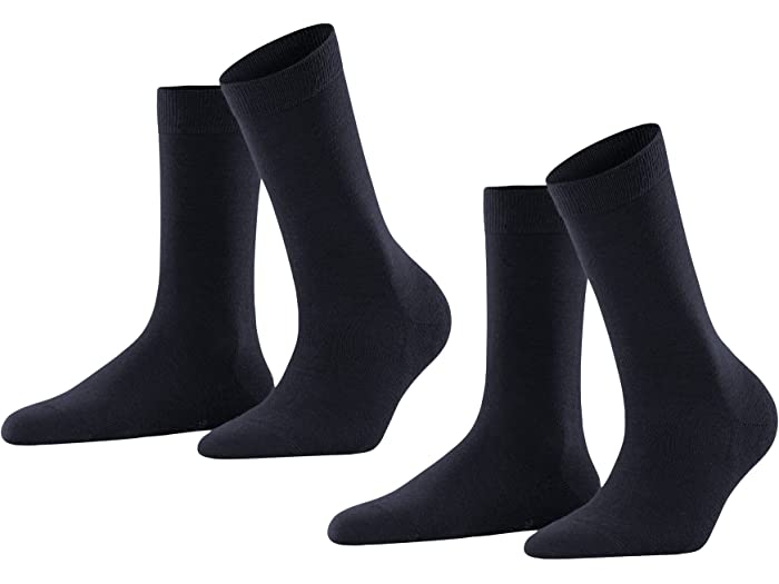 () t@P fB[X \tgm 2-pbN N[ \bNX Falke women Falke Softmerino 2-Pack Crew Socks Dark Navy