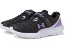 (取寄) アンダーアーマー シューズ キッズ サージ 3 AC Under Armour Kids girls Surge 3 AC (Little Kid) Jet Gray/Nebula Purple/Digi Purple