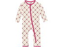 (取寄) キッキー パンツ キッズ キッズ プリント カバーオール ウィズ ジッパー (インファント) Kickee Pants Kids kids Kickee Pants Kids Print Coverall with Zipper (Infant) Natural Rose Trellis