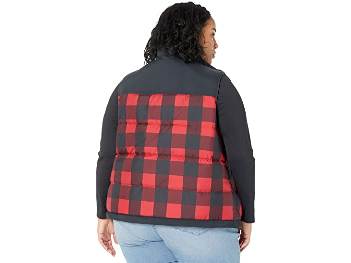 (取寄) エルエルビーン レディース プラス サイズ マウンテン クラシック ダウン ベスト プリント L.L.Bean women Plus Size Mountain Classic Down Vest Print Rich Red Buffalo Plaid