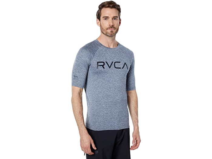 (取寄) ルーカ メンズ S/S ラッシュガード RVCA men S/S Rashguard Heather Grey