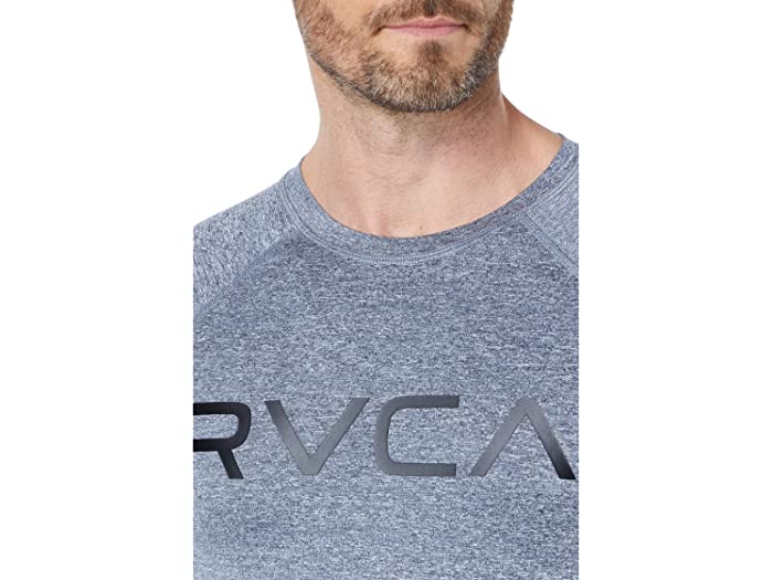 (取寄) ルーカ メンズ S/S ラッシュガード RVCA men S/S Rashguard Heather Grey