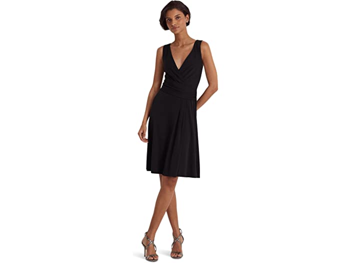 () [ t[ fB[X X[uX W[W hX LAUREN Ralph Lauren women LAUREN Ralph Lauren Sleeveless Jersey Dress Black