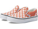 (取寄) バンズ スニーカー キッズ クラシック スリッポン 大きいサイズ Vans Kids Classic Slip-On Color Theory Checkerboard Sun Baked