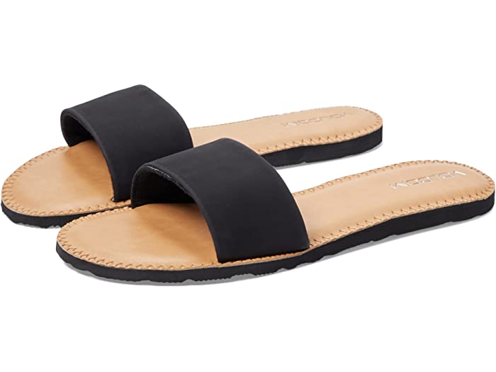 (取寄) ボルコム レディース シンプル スライド サンダル Volcom women Simple Slide Sandals Black 1
