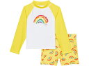 (取寄) エルエルビーン キッズ サン-アンド-サーフ スイム セット (トドラー) L.L.Bean kids L.L.Bean Sun-and-Surf Swim Set (Toddler) Yellow Sun Color-Block