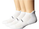 (取寄) フィーチャーズ ハイ パフォーマンス クッション ノー ショー タブ 3-ペア パック Feetures High Performance Cushion No Show Tab 3-Pair Pack White