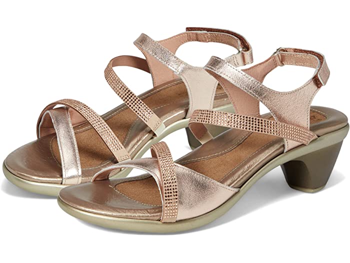(取寄) ナオト レディース イノベイト Naot women Innovate Soft Rose Gold Leather/Rose Gold Rhinestones