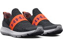 (取寄) アンダーアーマー シューズ キッズ ボーイズ サージ 3 スリッポン プリント Under Armour Kids boys Under Armour Kids Surge 3 Slip-On Print (Little Kid) Pitch Gray/Orange Blast/Galaxy Purple