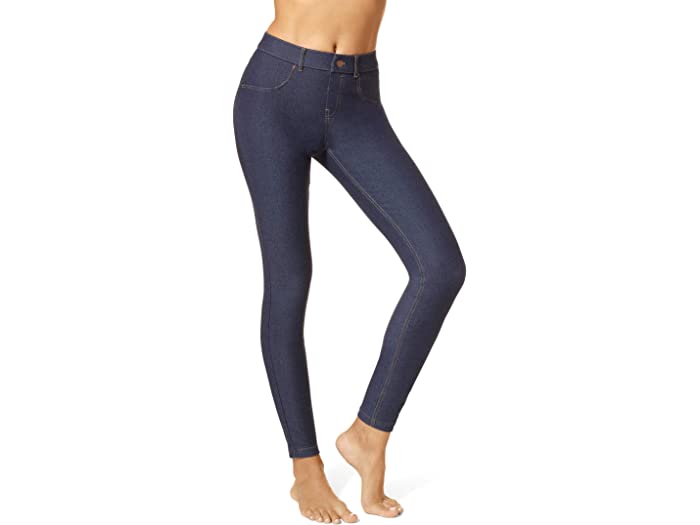 (取寄) ヒュー レディース エッセンシャル デニム レギンス HUE women HUE Essential Denim Leggings Deep Indigo Wash