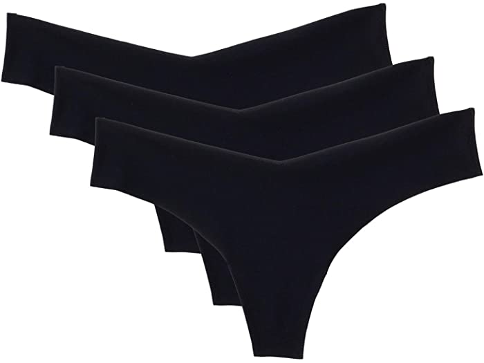 (取寄) コマンドー レディース クラシック トング 3-パック Commando women Commando Classic Thong 3-Pack Black/Black/Black