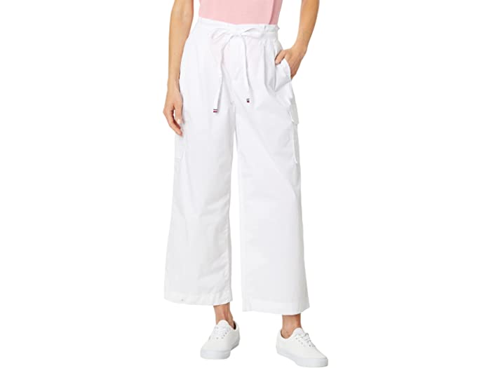 () g~[qtBK[ fB[X v[c J[S pc Tommy Hilfiger women Tommy Hilfiger Pleated Cargo Pants Bright White