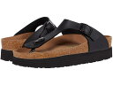 ギゼ (取寄) ビルケンシュトック レディース ギゼ プラットフォーム ビーガン バイ パピリオ Birkenstock women Birkenstock Gizeh Platform Vegan by Papillio Black Birko-Flor