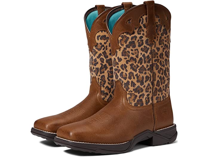 (取寄) アリアット レディース アンセム サバンナ ウェスタン ブーツ Ariat women Ariat Anthem Savanna Western Boots Tortuga/Leopard Print