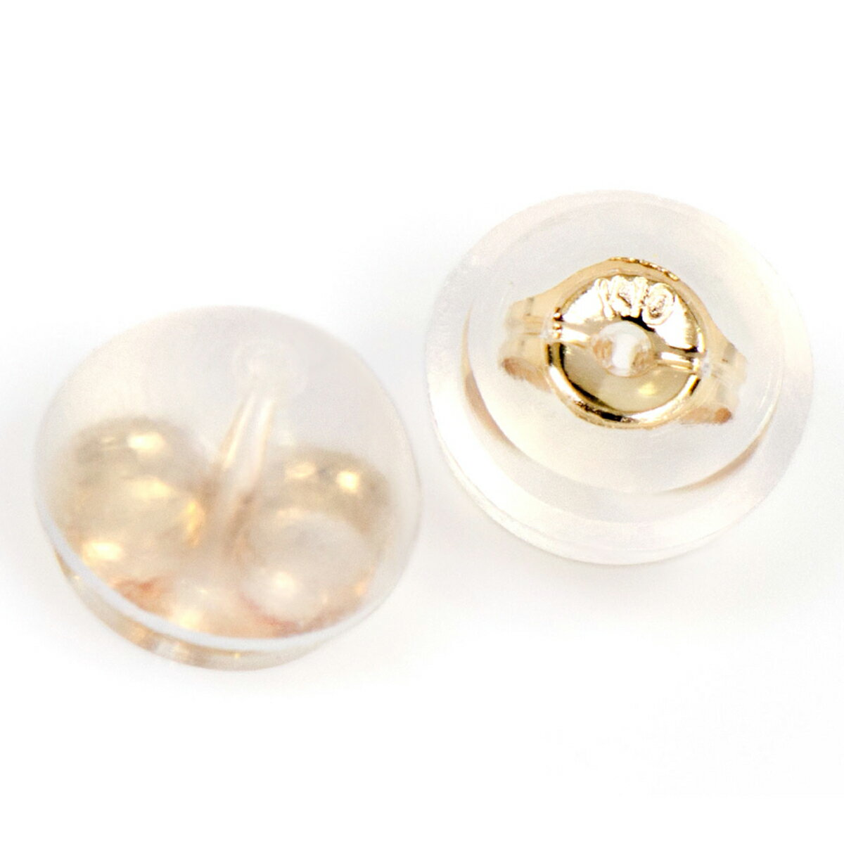 K10イエローゴールド ダブルロックキャッチ プチ 両耳用 両方