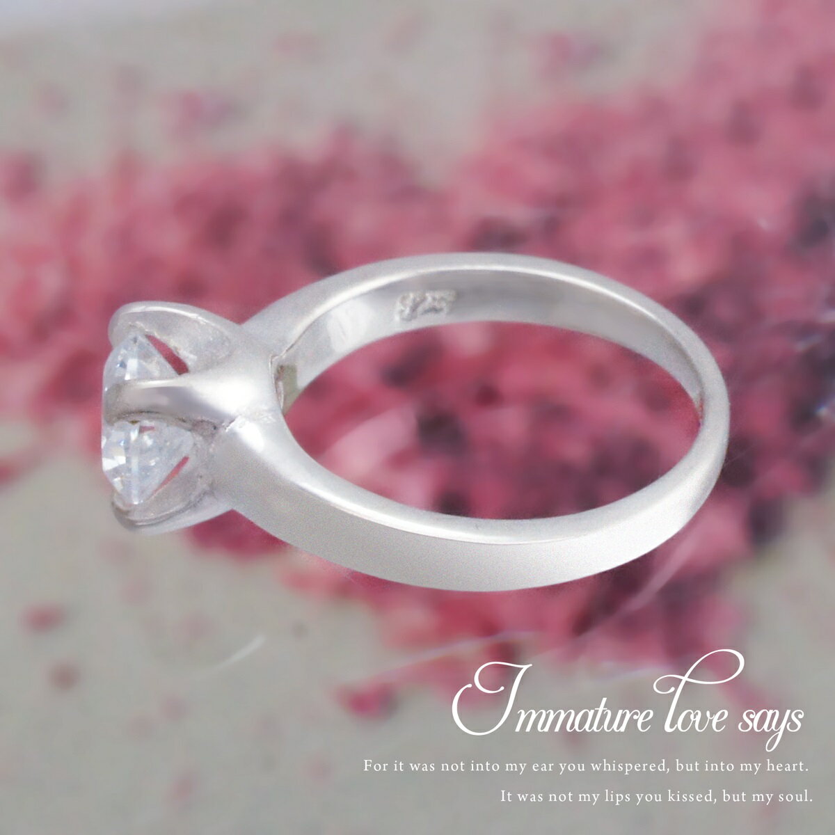 ベビーリング キュービックジルコニア ネックレス シルバー925 ビッグ ペンダントトップ