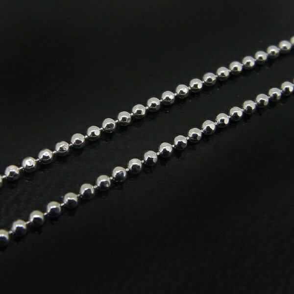 楽天ペアリングと刻印の専門店 j-fourmシルバーチェーン カットボールチェーン 1.2mm 45cm シルバー 925 チェーン 鎖 レディース ネックレス[ 定番 チェーン] fourm クリスマス ギフト 母の日メンズ 男性 女性 ラッピング 包装 袋 誕生日 プレゼント ケース 箱 華奢 可愛い おしゃれ 手紙 記