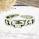 トゥ リング トゥー リング シルバー 925 スリースター 足指用 トー リング 足の指輪 足指 リング 基本4号サイズフリー ピンキー リング フリーサイズ...