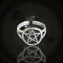 星 スター フリー サイズ リング ピンキー トゥーリング 指輪 シルバー 925 ペンタグラム 五芒星 トー 足の指輪 足指リング 送料無料 レディース メン...
