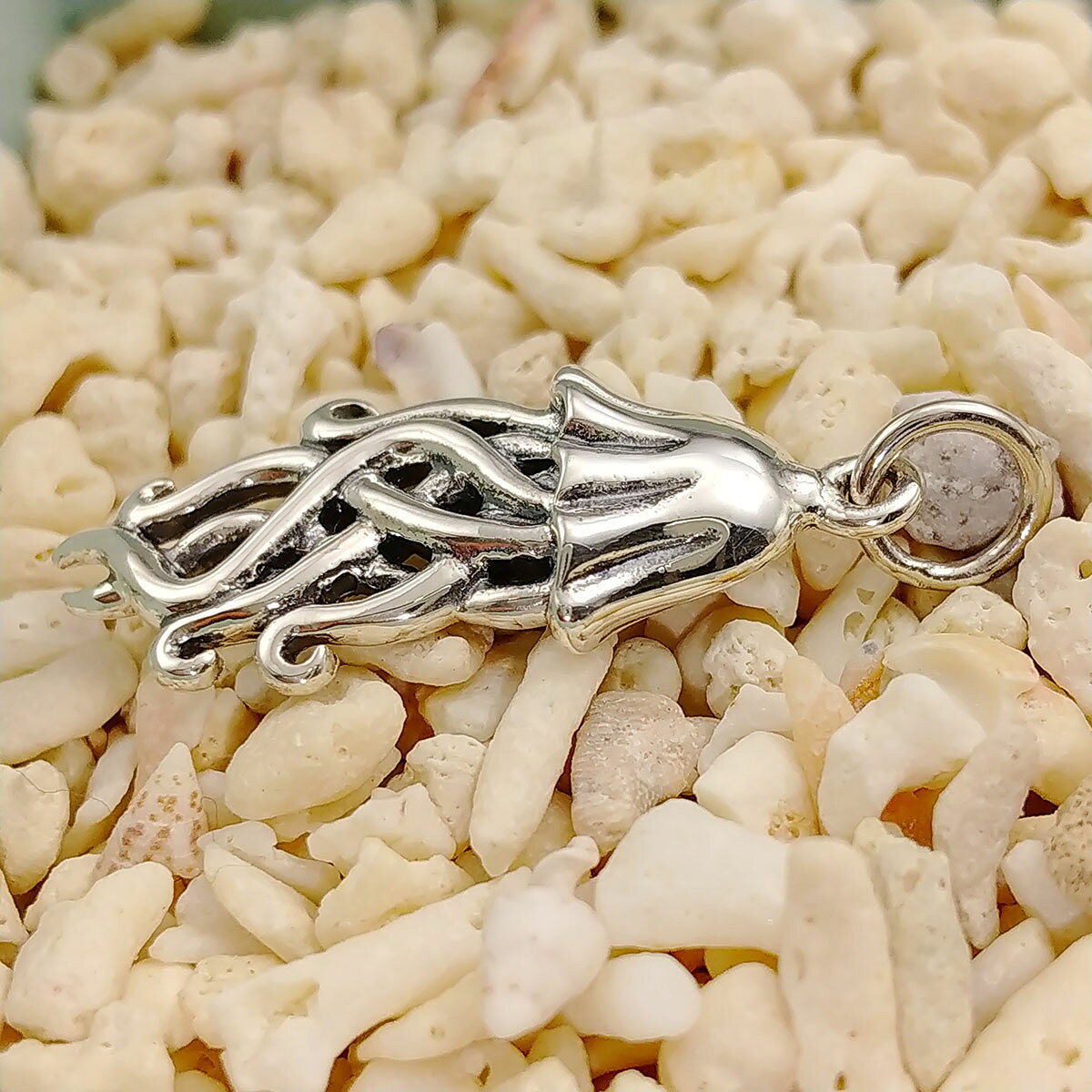 ネックレス ペンダント トップ 送料無料 レディース メンズ シルバー925 クラゲ 海...