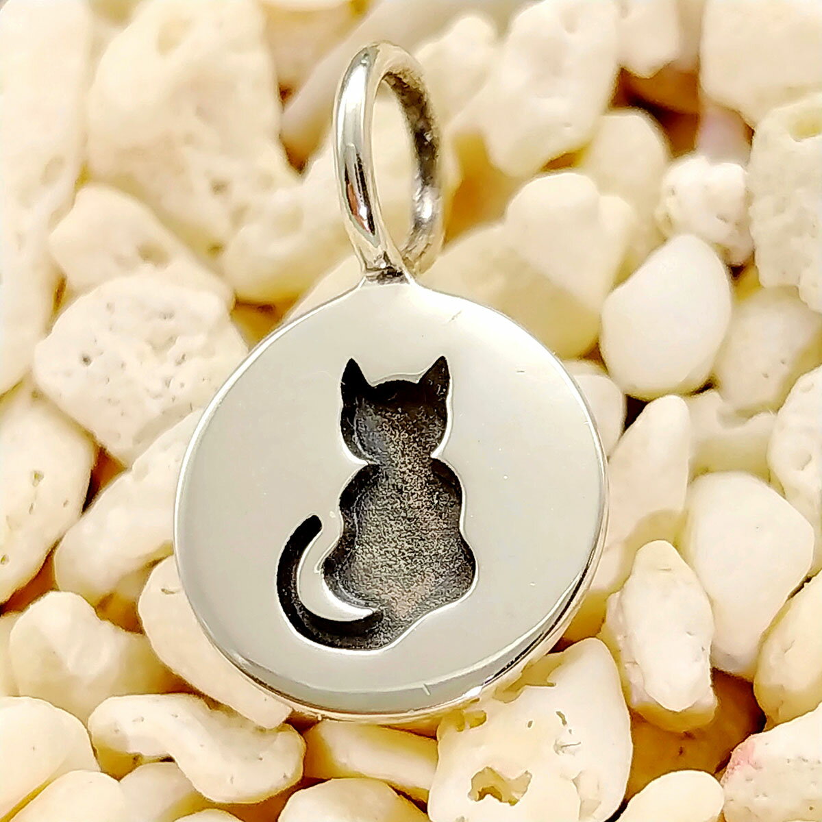 樂天商城 - ネックレス ペンダント トップ レディース メンズ シルバー925 猫 ねこ ネコ かわいい オシャレ シンプル