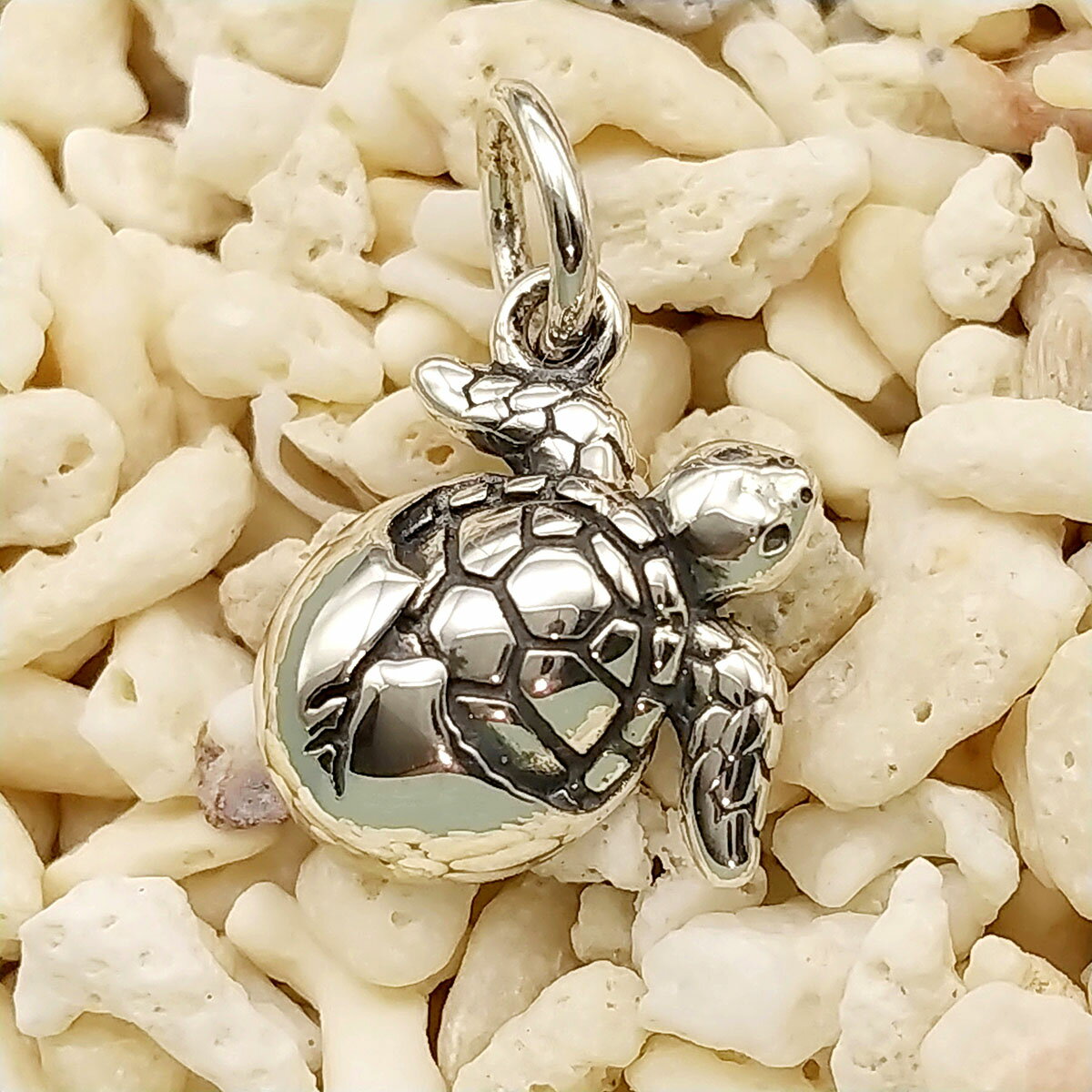 ネックレス ペンダント トップ 送料無料 レディース メンズ シルバー925 かめ カメ たまご かわいい オシャレ シンプル