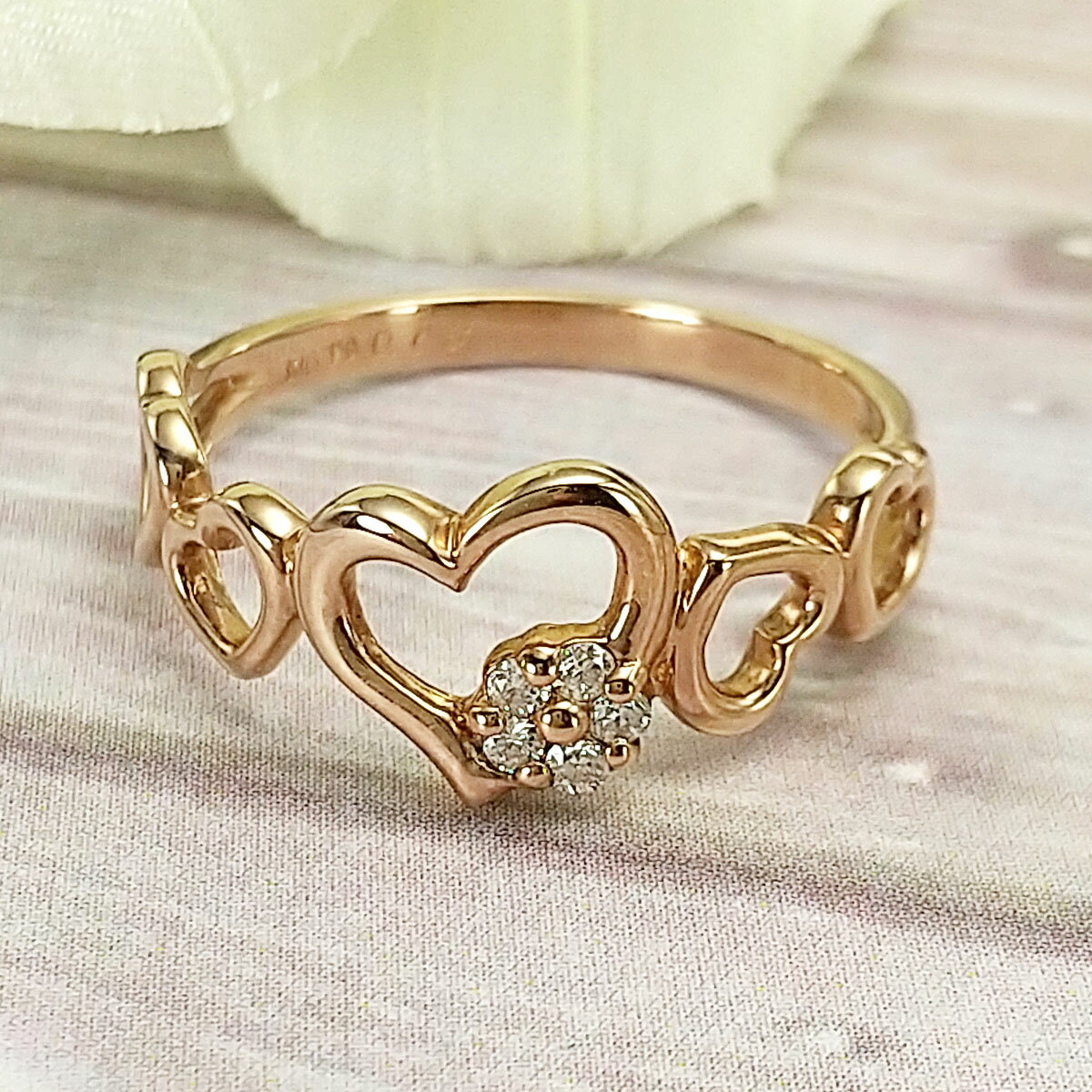 リング 送料無料 レディース メンズ ダイヤモンド K10 ピンクゴールド PG 0.05 ダイヤモンド合計0.05ct ダイヤモンド リング K10 ピンクゴールド PG ダイヤモンド 10号