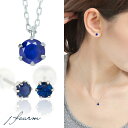 サファイア ピアス ネックレス プラチナ 8月 誕生石 4mm 3mm ビキニスタイル ペンダントトップ 一粒ジュエリー fourm クリスマス 母の日 レディ...