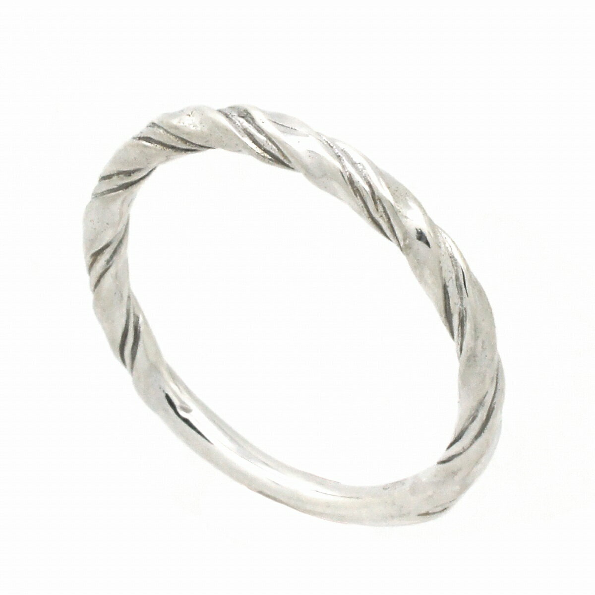 指輪 レディース リング シルバー 925 シルバー ピンキー ねじれ ねじり 縄 ロープ 紐 ひも ヒモ シルバー fourm クリスマス Xmas Chri...