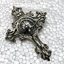 シルバー925 シルバートップ キリスト ロザリオクロスペンダントトップ シルバー ペンダントヘッド シルバーアクセ 送料無料 シンプル 2 メンズ レディース ホワイトデー お返し 可愛い おしゃれ プレゼント ギフト 男性 女性 記念日 誕生日プレゼント 友達 お
