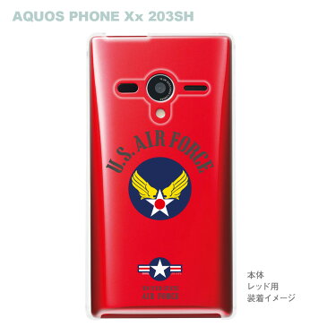 【AQUOS PHONEケース】【203SH】【Soft Bank】【カバー】【スマホケース】【クリアケース】【U.S.AIR FORCE】　203sh-ca-bs038